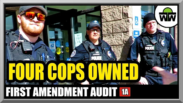 FOUR COPS GET SCHOOLED - VIOLATE OUR RIGHTS ANYWAY - First Amendment Audit with Amagansett Press