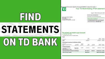 Hoe u afschriften van TD Bank kunt vinden | Overstappen van papieren naar online afschriften | TD...