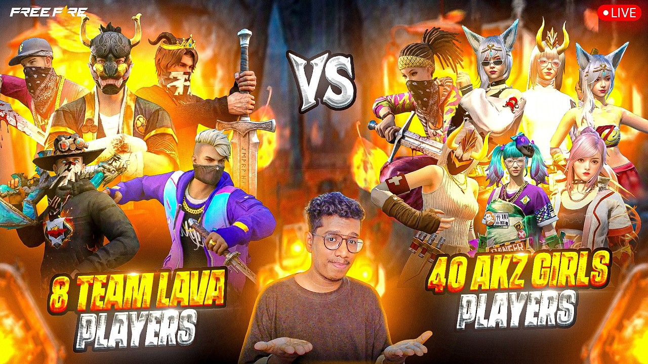 🔴LIVE🔴 AKZ GIRLS VS TEAM LAVA BR WAR