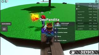 Slap Battles - Killstreak Hacker Caught In Camera (settomega5)