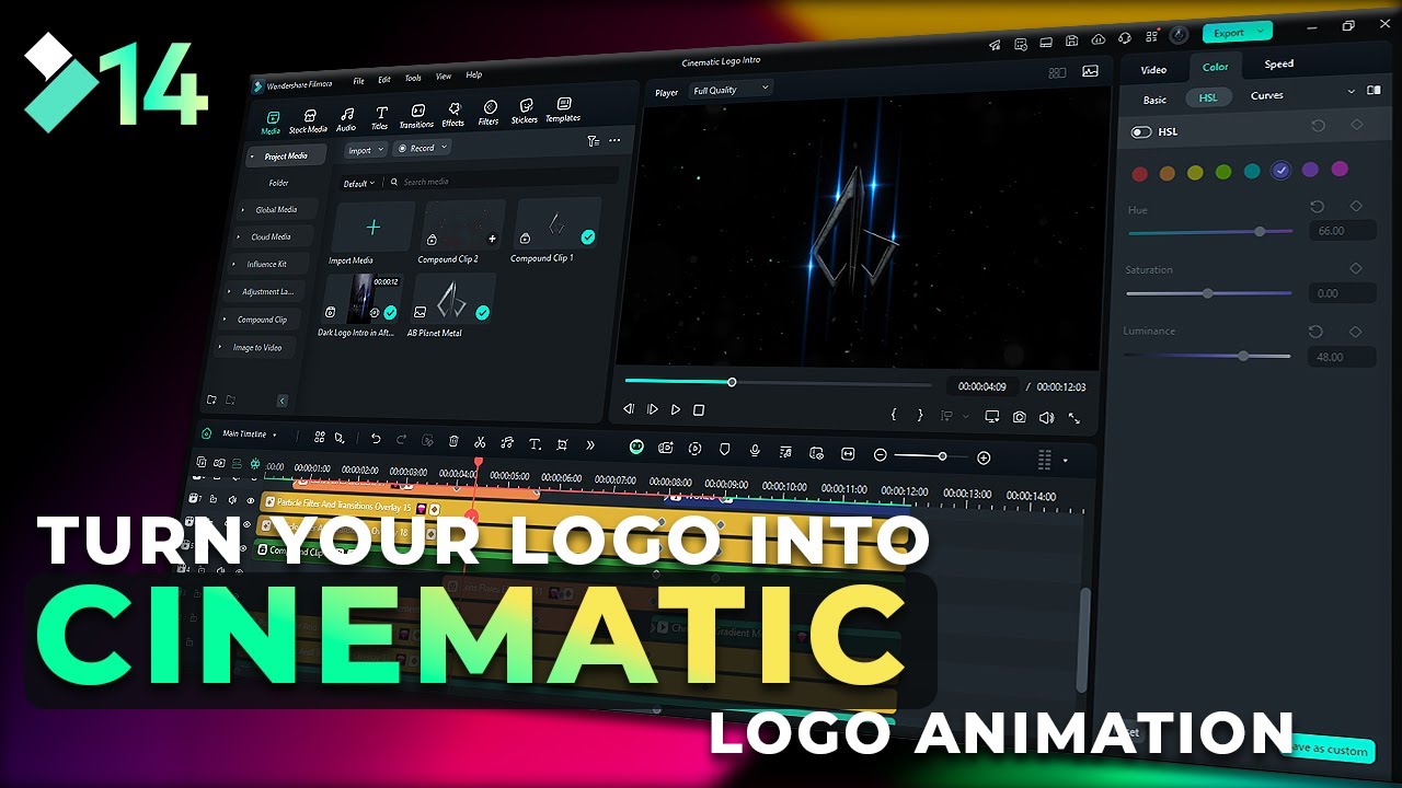 How to Animate Your Logo Like a Pro in Filmora 14 - YouTube
