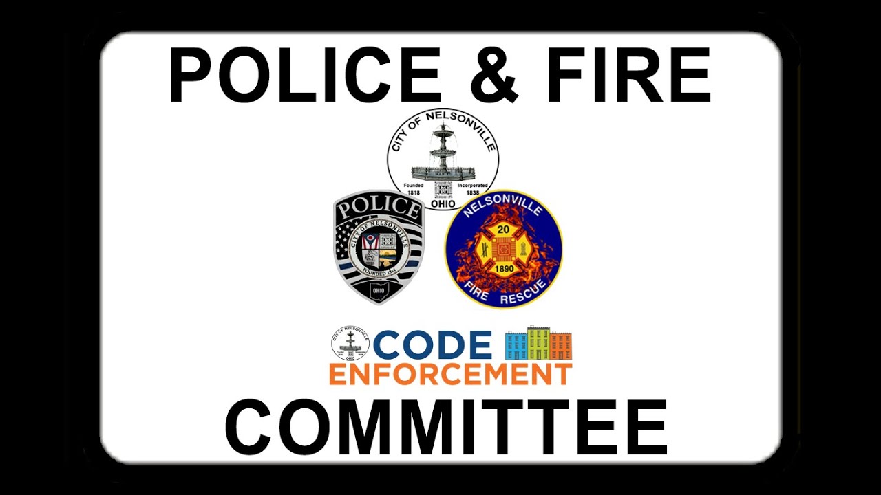 Nelsonville Police & Fire Committee Meeting 07102023 YouTube