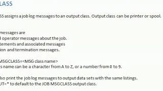 JCL parameters used in JOB statement part2