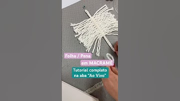 #macrame #tutorialmacrame #façavocêmesmo www.fibraestudio.com.br