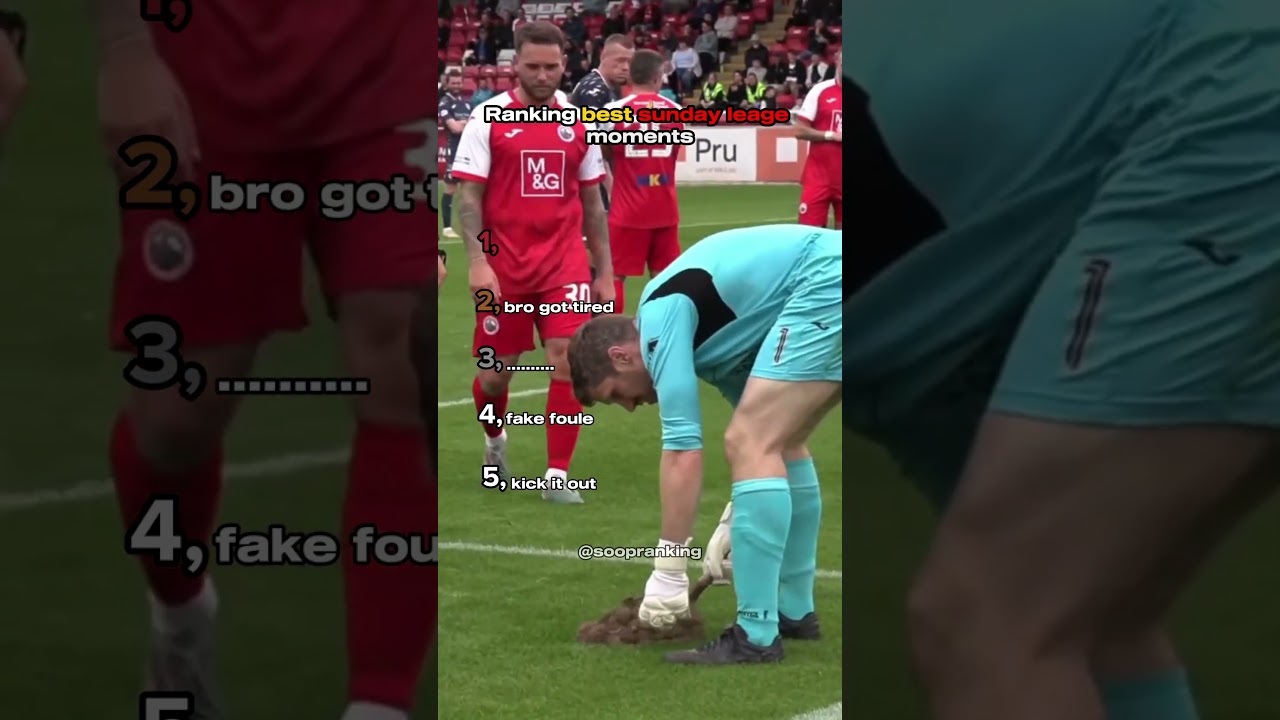 RANKING BEST SUNDAY LEAUGE MOMENTS #shorts