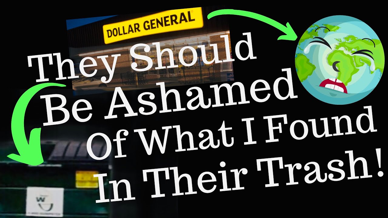 DUMPSTER DIVING DOLLAR GENERAL SHOULD BE ASHAMED! WHAT A RIDICULOUS