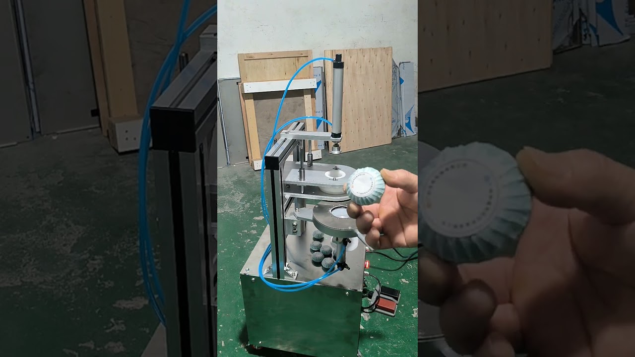 Semi Automatic Hotel Soap Pleat Wrapping Labeling Machine