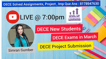 DECE New Information NTT | Level Up Learning| Simran Gumber