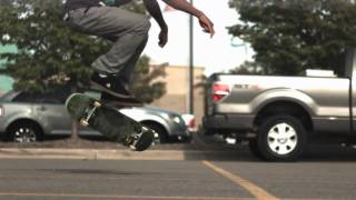 Skateology: laser flip (1000 fps slow motion)