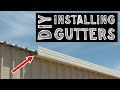 How to install gutters on a metal roof