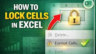 How to lock cells in an excel sheet?