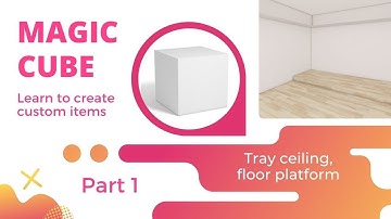 How to create tray ceiling and floor platforms in Home Planner - Magic cube, part 1