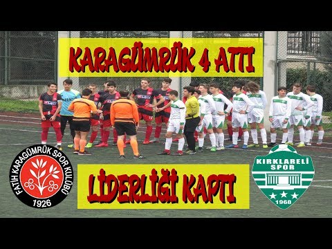 KARAGÜMRÜK 4 ATTI LİDERLİĞİ KAPTI  KARAGÜMRÜK 4-0 KIRKLARELİ