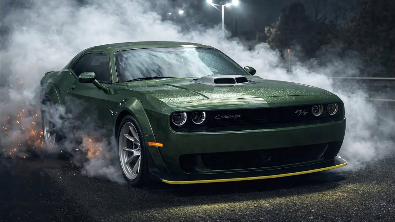 RAID BULLTANK DEKA-DODGE　ブラック/グリーン This Dodge Challenger makes EVERYONE turn their heads 😳🔥 (Scat