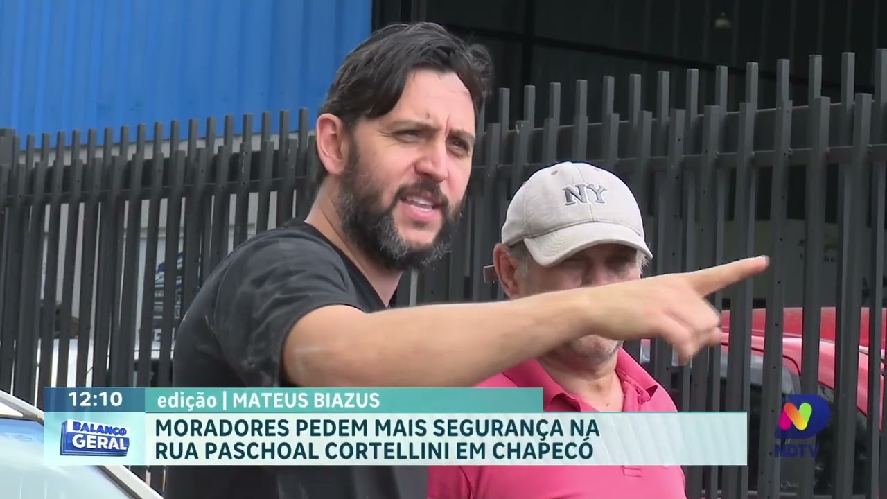 Moradores do Dom Pascoal pedem mais segurança na Rua Paschoal Cortellini em Chapecó