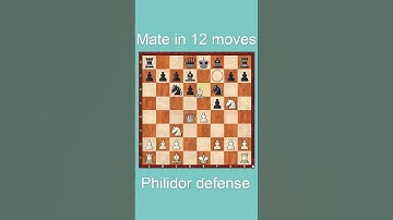 Finish Philidor defense within 12 moves | Chess tips & tricks to win fast!! #shorts