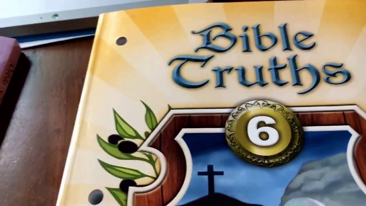 BJU Bible Truths Curriculum for homeschool 