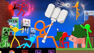 Actual Shorts - Animation Vs Minecraft Compilation Avg Reacts