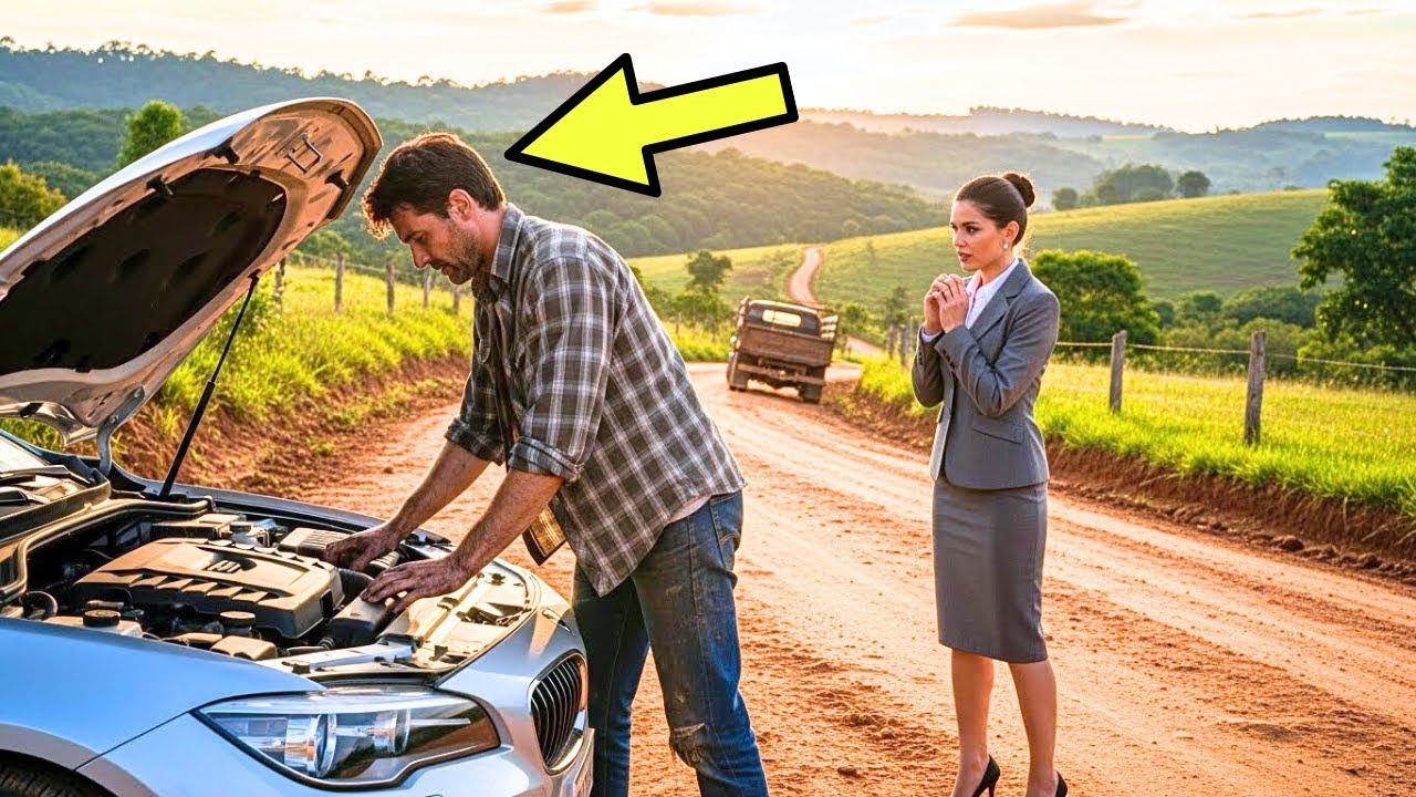 Peonul umil s-a oprit să repare mașina milionarei — Fără să știe că era prima iubire din copilărie