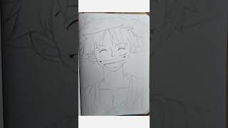 luffy drawing #drawing #luffy #onepiece #art #outline