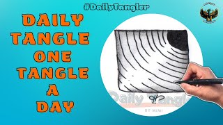 Daily Tangle -  Fragment D3  -  Pattern  Focus  | How to draw | #DailyTangler