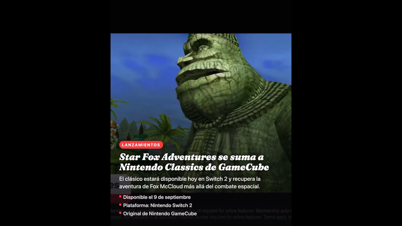 Star Fox Adventures se suma a Nintendo Classics de GameCube