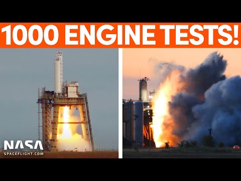 SpaceX Conducts 1,000th Rocket Engine Test in 9 months