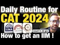 Daily routine for cat 2024 preparation daily schedule for cat  books  mocks