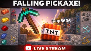 🔴 LIVE Minecraft Challenge 💀 | Endless Falling Pickaxe! #shortslive #gaming