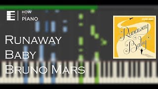 Runaway Baby | Bruno Mars - Piano Tutorial (Synthesia) by HowToPiano