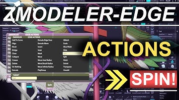 ZBrush - ZModeler Edge(Actions) - "Spin"