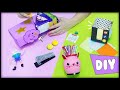 DIYs INCRÍVEIS PARA DECORAR SEU HOME OFFICE 📚✏️Porta Lápis Kawaii, Organizador fofo e +