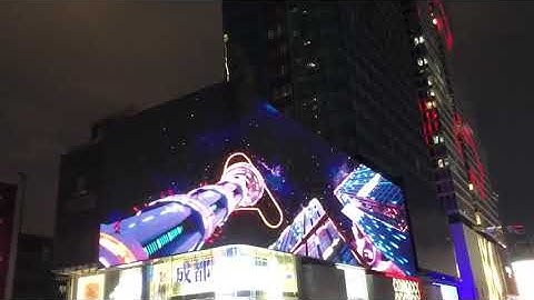 Quảng cáo ngoài trời màn hình LED tạo hiệu ứng 3D siêu ấn tượng