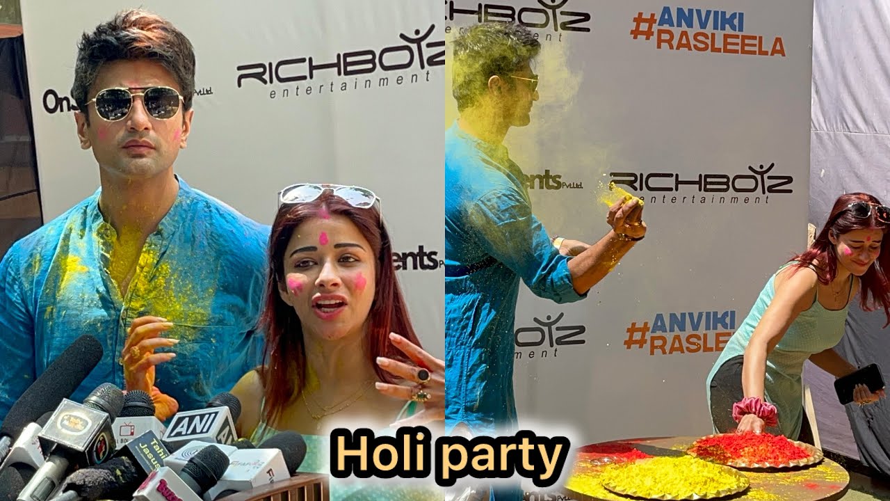 Nyra Banerjee & Nishant Singh malkhani arrives at Ankita Lokhande & Vicky Jain Holi party must watch