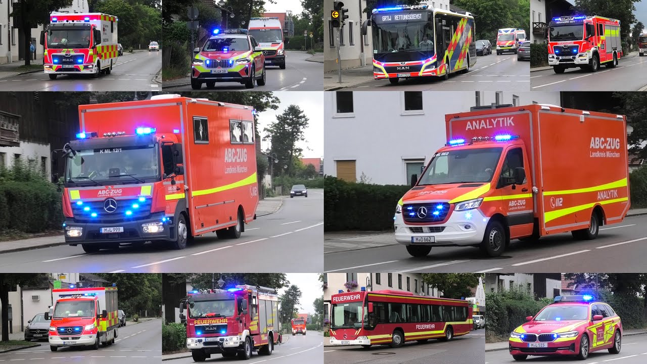 Kats Übung 2025 Landkreis München | ABC3 Lage mit MANV10 in Hohenbrunn