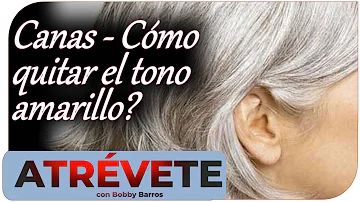 ¿Qué hace que el pelo blanco se vuelva amarillo?