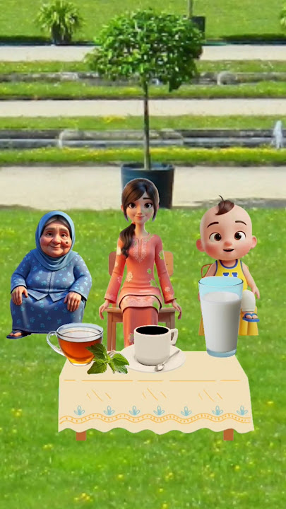 Upin minum susu #kartuntempel #cartoon #animation