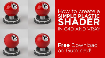 How to create a Simple Plastic Shader in vray and c4d