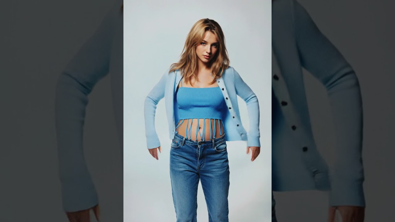 Britney slight belly expansion. AI made