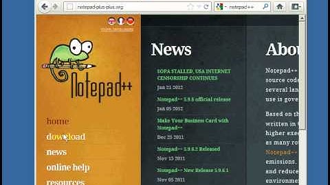 XHTML & CSS 1 - Descargando Notepad++
