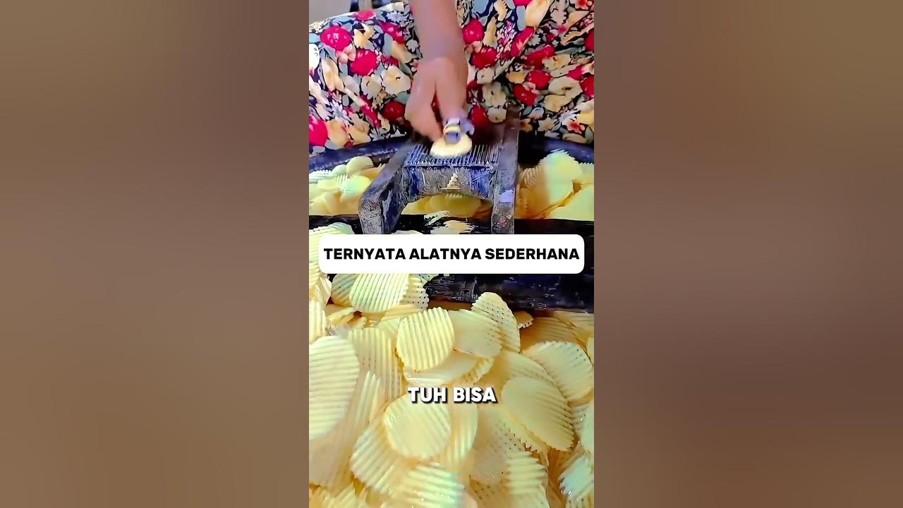Membuat keripik kentang dengan alat sederhana #shorts #viralvideo