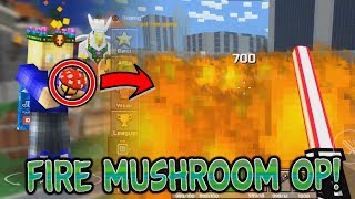 THIS MOD IS OVERPOWERED!! Pixel Gun 3D Fire Mushroom Gadget Mod screenshot 5