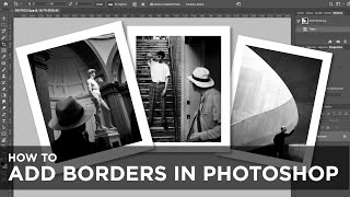 How to create borders & using actions in photoshop. Quick tutorial