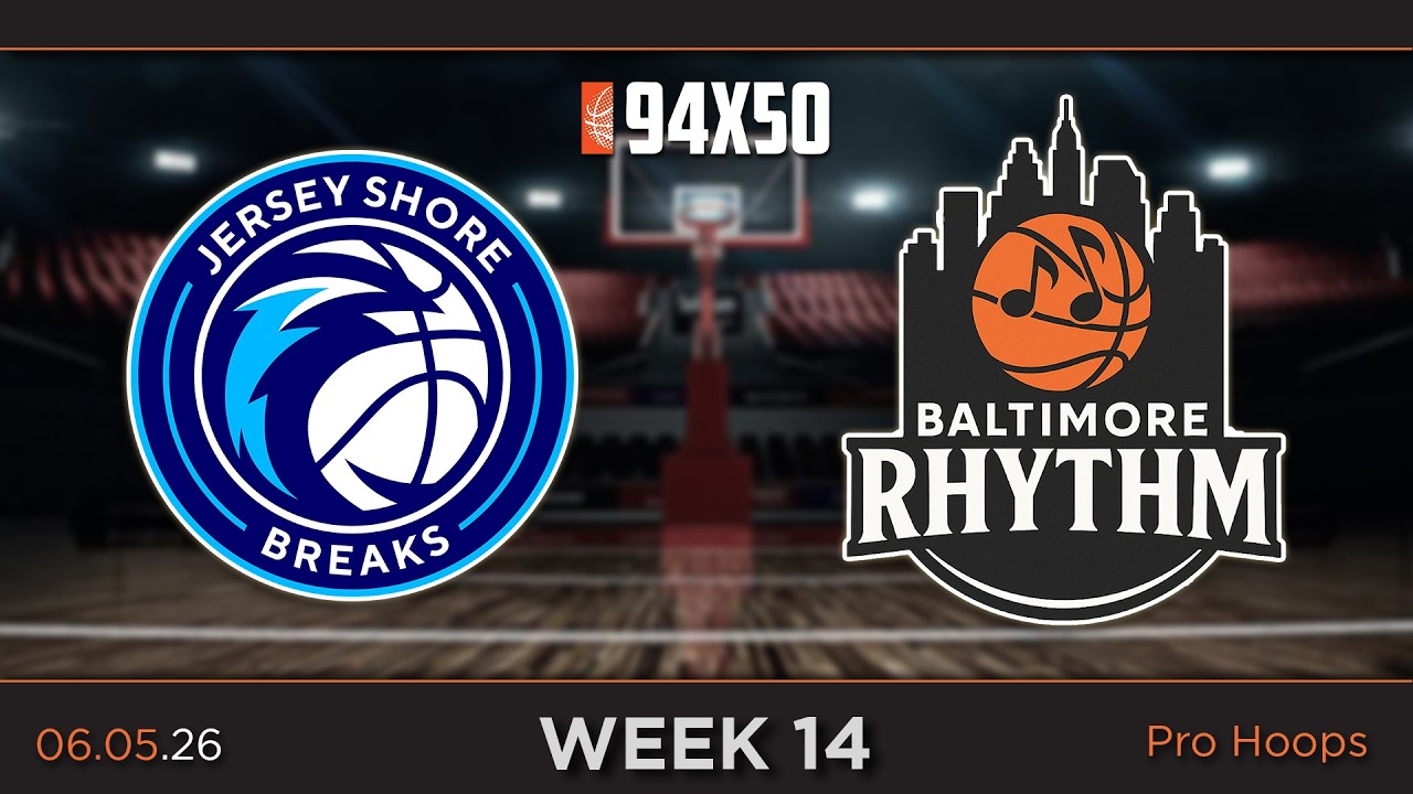 Jersey Shore Breaks at Baltimore Rhythm - WEEK 14 - 94x50 Pro Basketball League