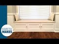 How to Build a Window Banquette with Leather Seat // DIY