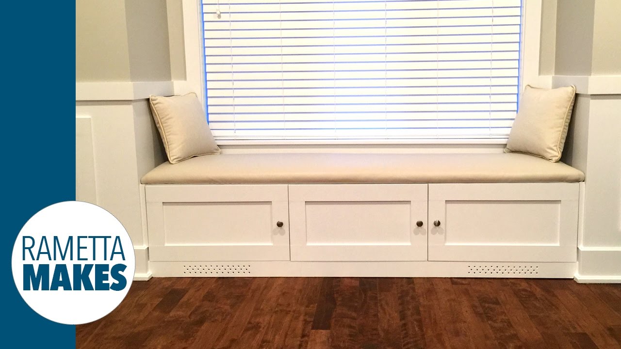 How to build a window banquette with leather seat // diy youtube