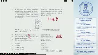 2017 DSE Physics Paper 1A Q22