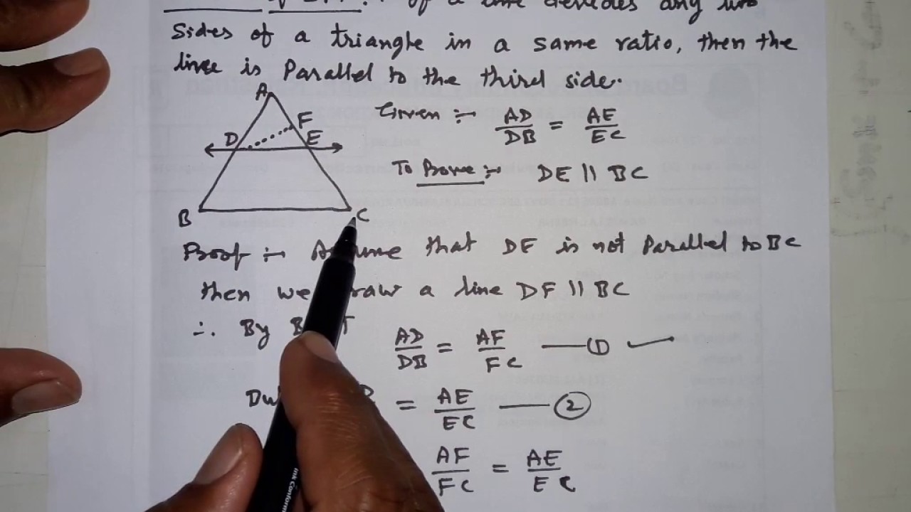 converse of thales theorem