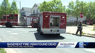 68-year-old man found dead in Milwaukee basement fire