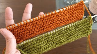 Knitting Border for beginners Knit 1 Row Border | Easy Knitting